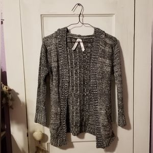 Gray Hood Cardigan Sweater by 26 International